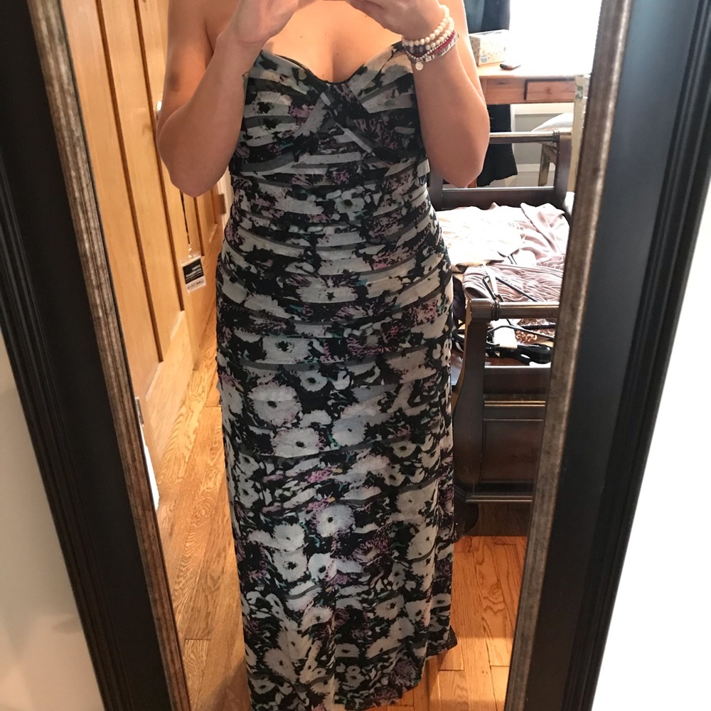 BCBG gown floral